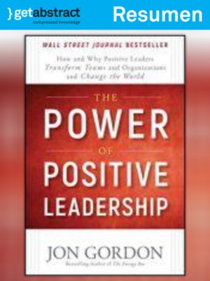 cover image of El poder del liderazgo positivo (resumen)